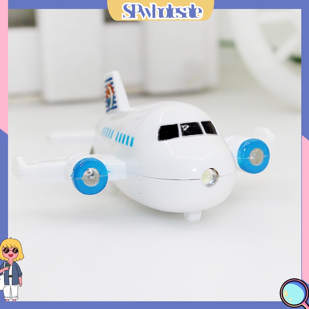 <SPwholesale> Móc Khóa Hình Máy Bay Có Đèn LED Dễ Thương