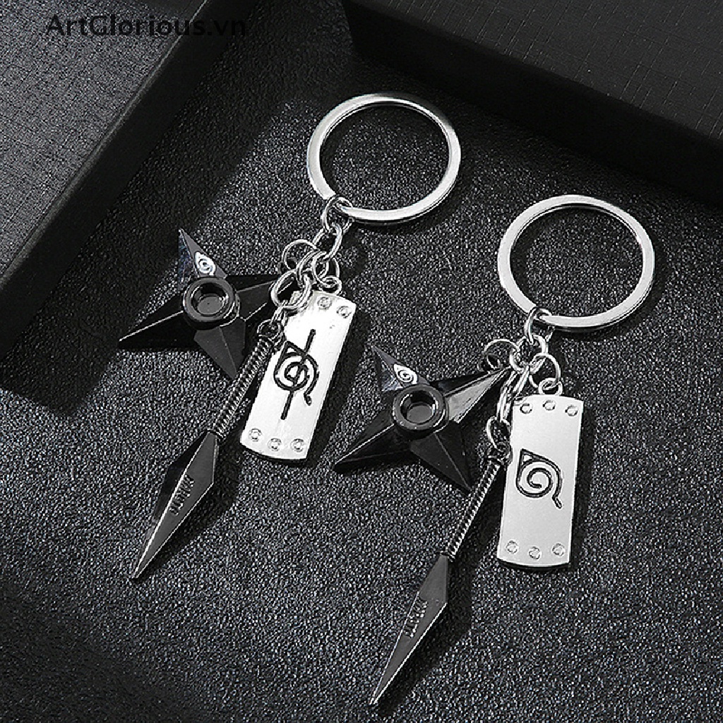 Móc Khóa Gắn Hình Nhân Vật Anime ArtGlorious Kunai Shuriken Ninja