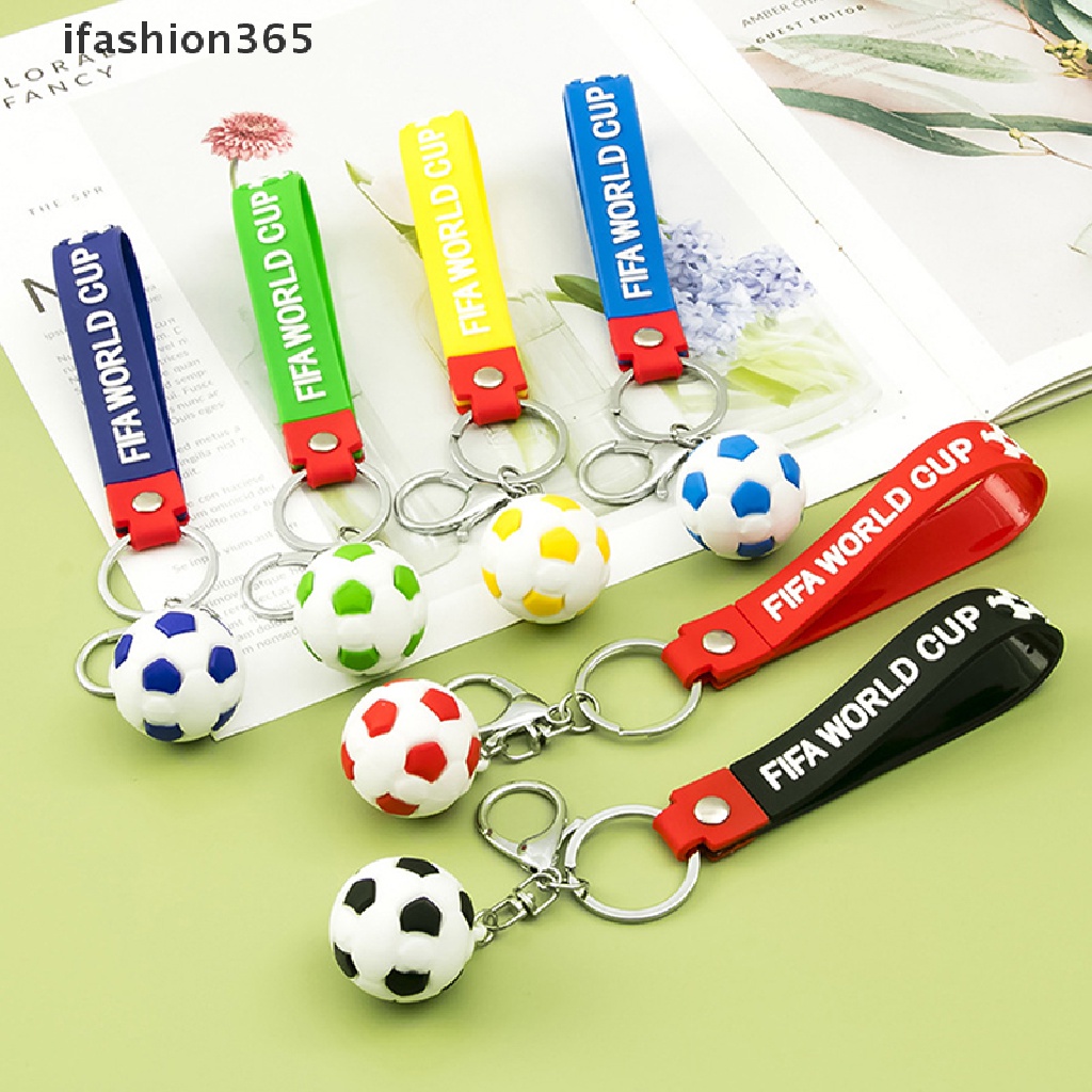 Móc Khóa Hình Quả Bóng Đá Kèm Quạt Nhỏ Xinh Thời Trang ifashion365
