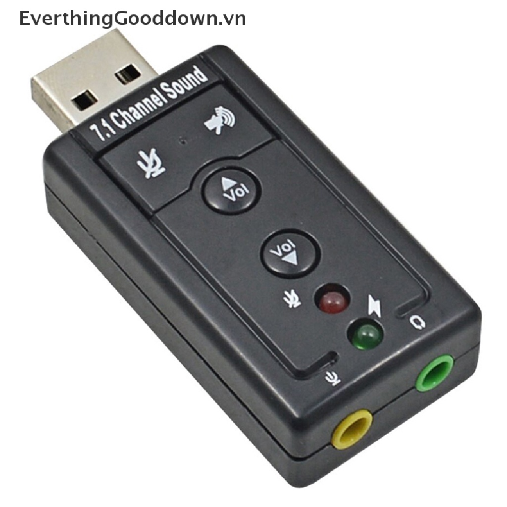 Thẻ Âm Thanh Nổi 3D USB 7.1 Jack 3.5mm Chuyên Dụng Cho Laptop