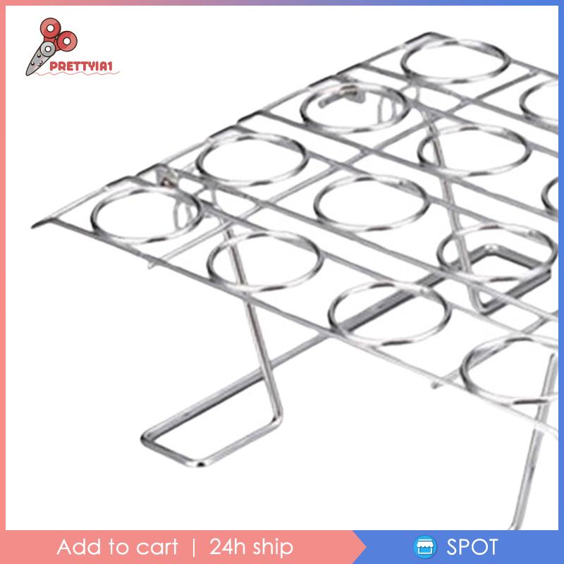 1 Giá Đỡ Trưng Bày Bánh Cupcake / Kem Hình Nón 16 Ngăn Có Thể Tái Sử Dụng Cho Đi Dã Ngoại