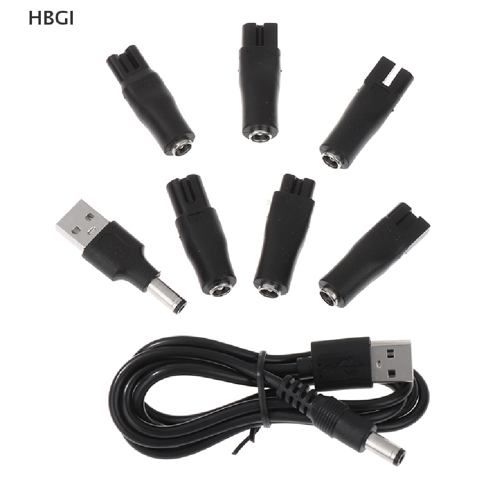 HBGI> 8pcs/Set Power Cord 5V Replacement Charger USB Adapter for Electric Hair Clipper HOT
