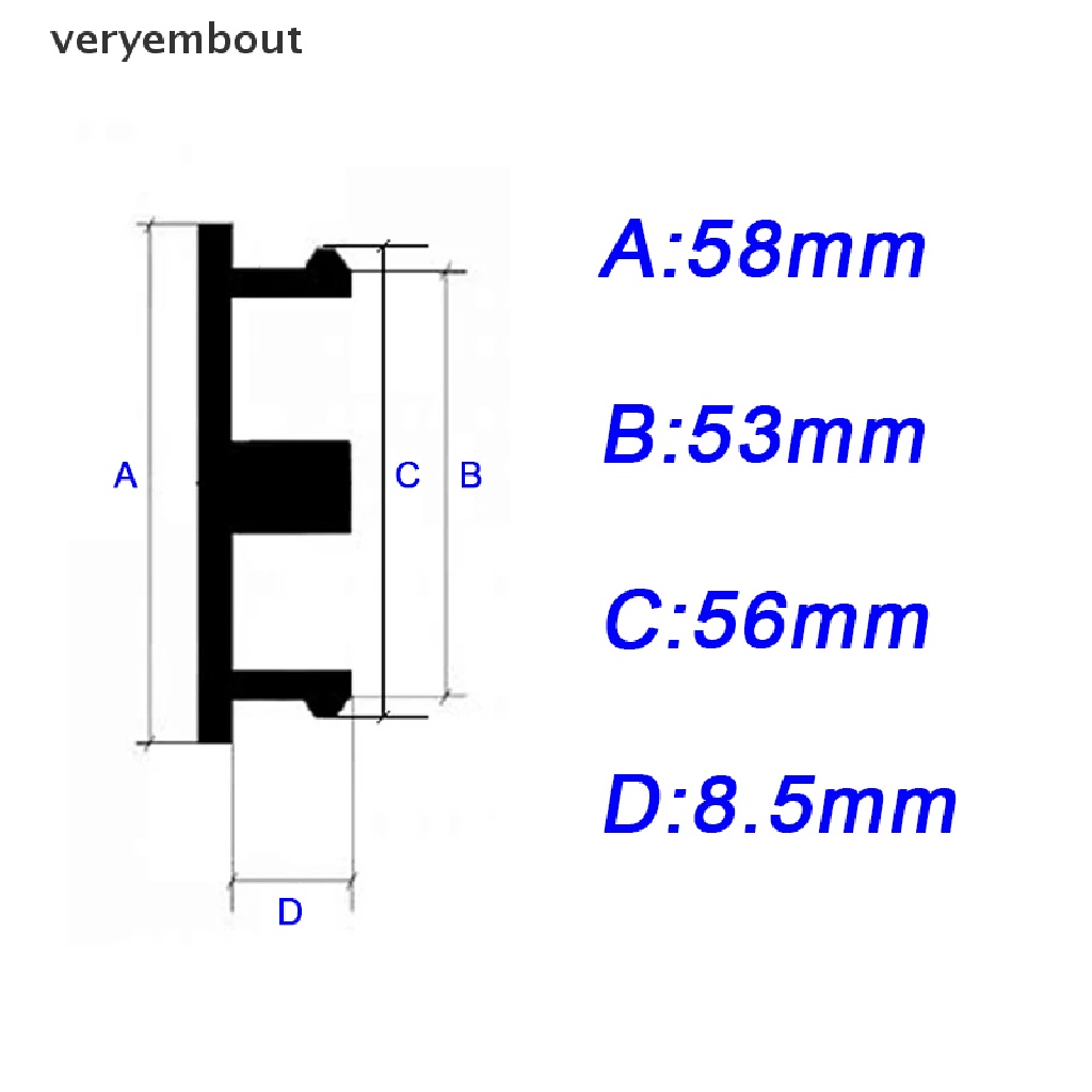 Set 4 Nắp Đậy Trục Bánh Xe Hơi 58MM Bằng ABS Chuyên Dụng