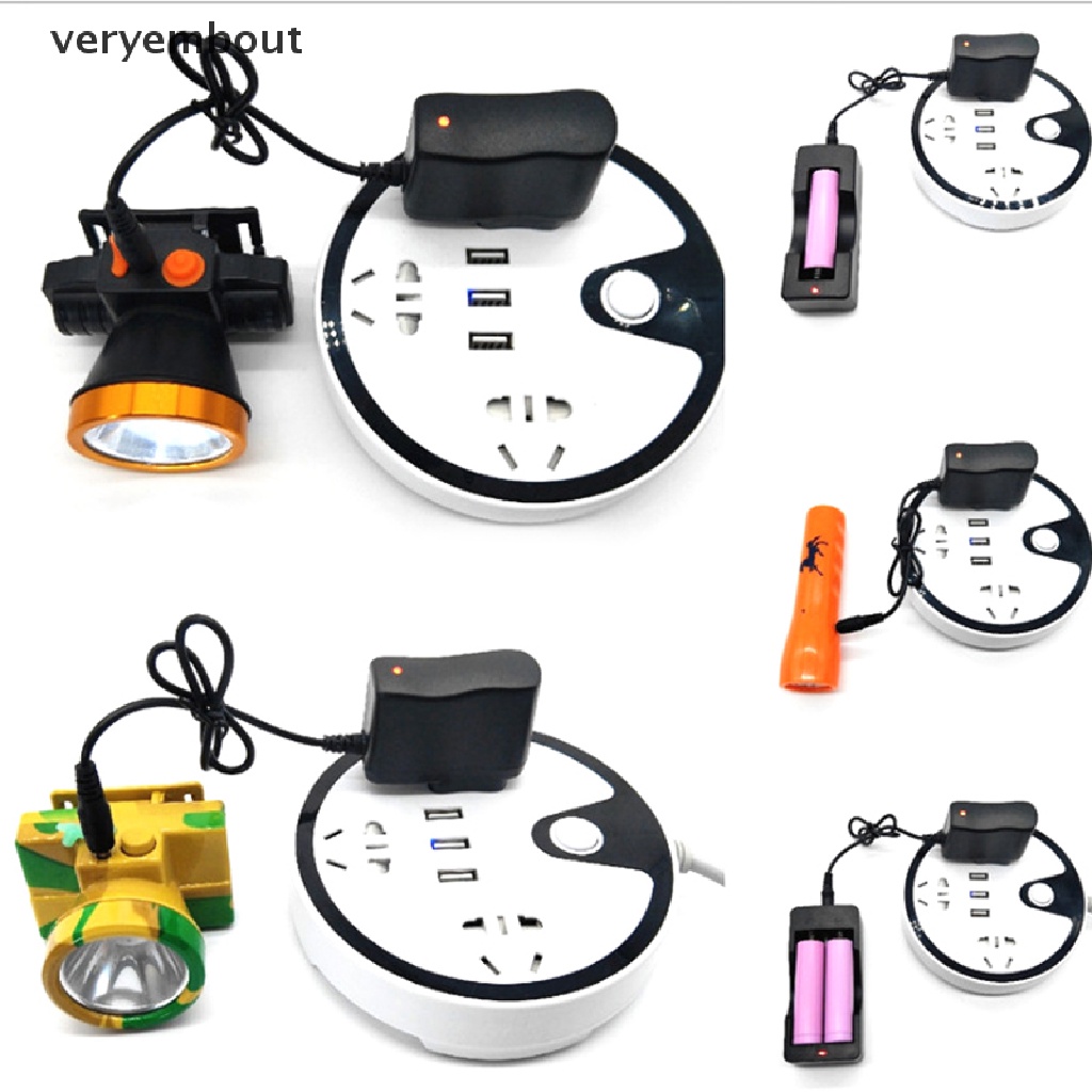 Bộ Sạc Thông Minh 4.2V 500mA 3.5mm Phích Cắm US / DC 18650 Tiện Dụng Khi Đi Du Lịch