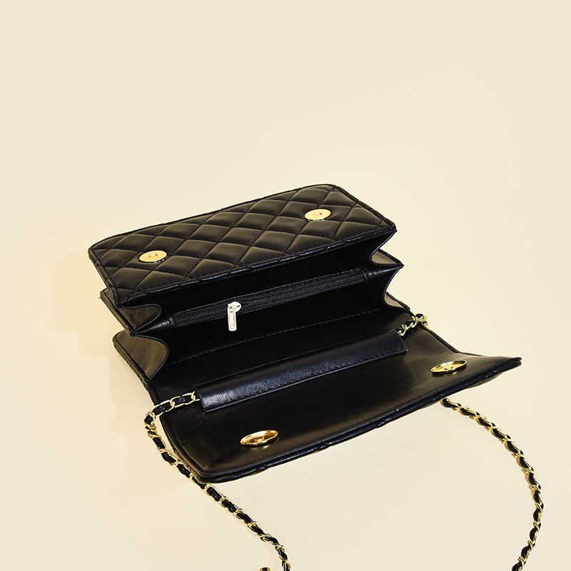 Ielgy Túi Đeo Vai Nhỏ Điều Chỉnh Được Có Dây Xích Thời Trang niche Phiên Bản Hàn Quốc Cổ Điển Bóng Vàng Nhỏ