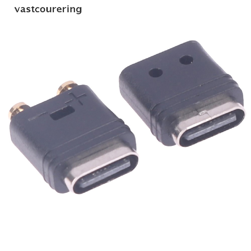 Bộ 2 Đầu Nối Ổ Cắm TYPE-C 2Pin Chống Thấm Nước Tiện Dụng