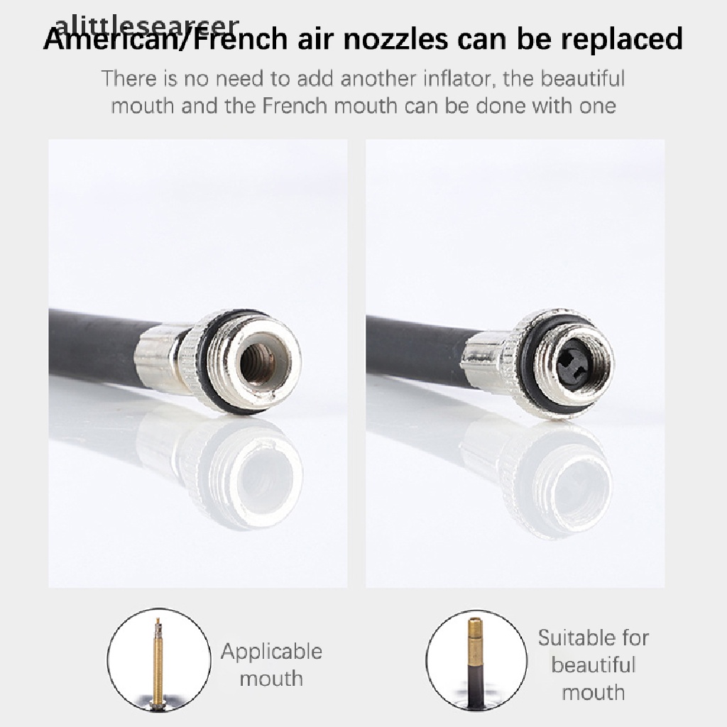 Bơm Xe Đạp Mini Cầm Tay 100Psi Chất Liệu Hợp Kim Nhôm