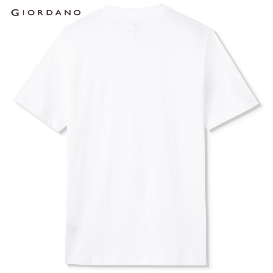 Áo thun GIORDANO 91093054 tay ngắn cổ tròn in họa tiết dành cho nam