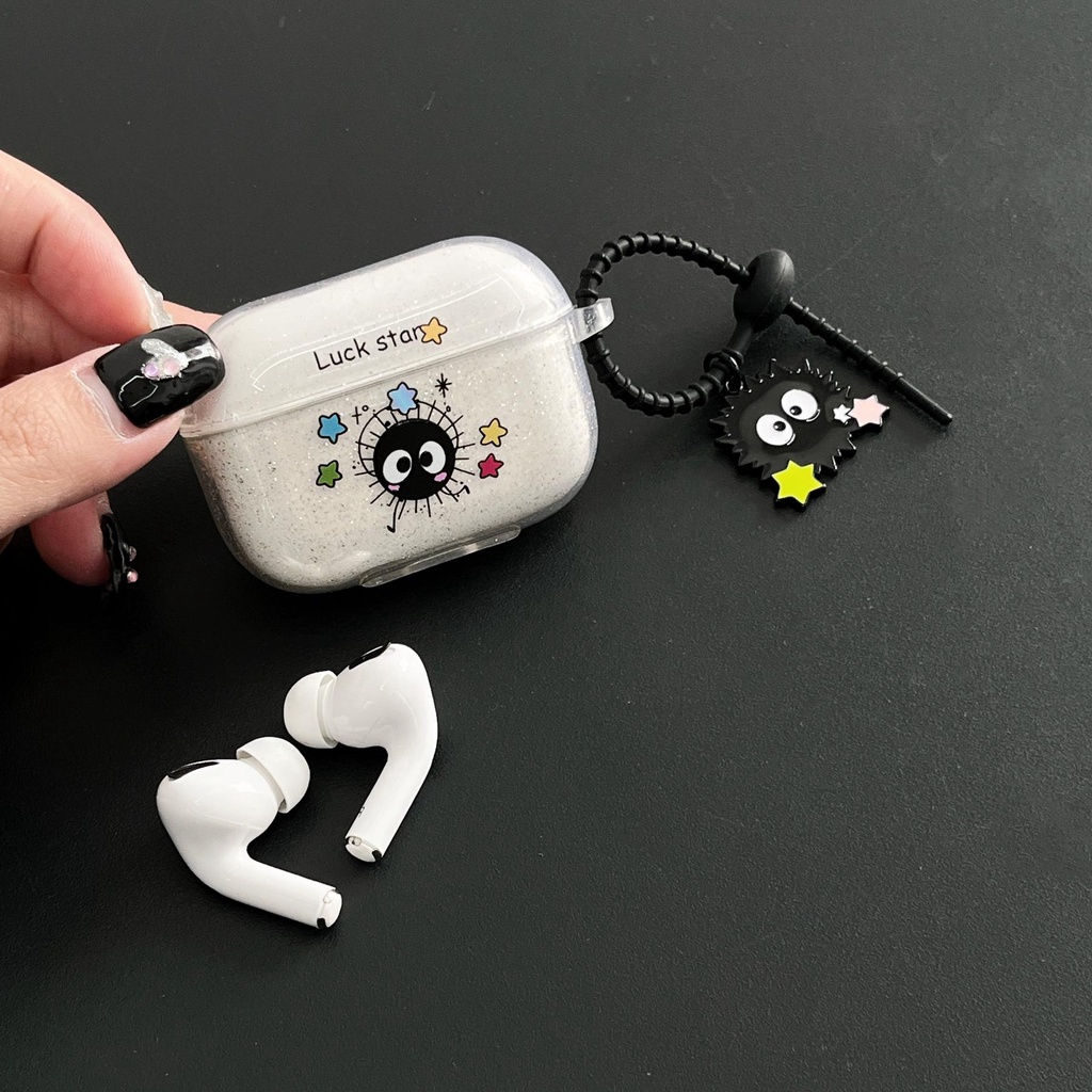Vỏ Bảo Vệ Hộp Sạc Tai Nghe Airpods 1 2 GEN 3 Pro2 2022 Bằng TPU Trong Suốt Họa Tiết Hoạt Hình Dễ Thương Chống Thất Lạc