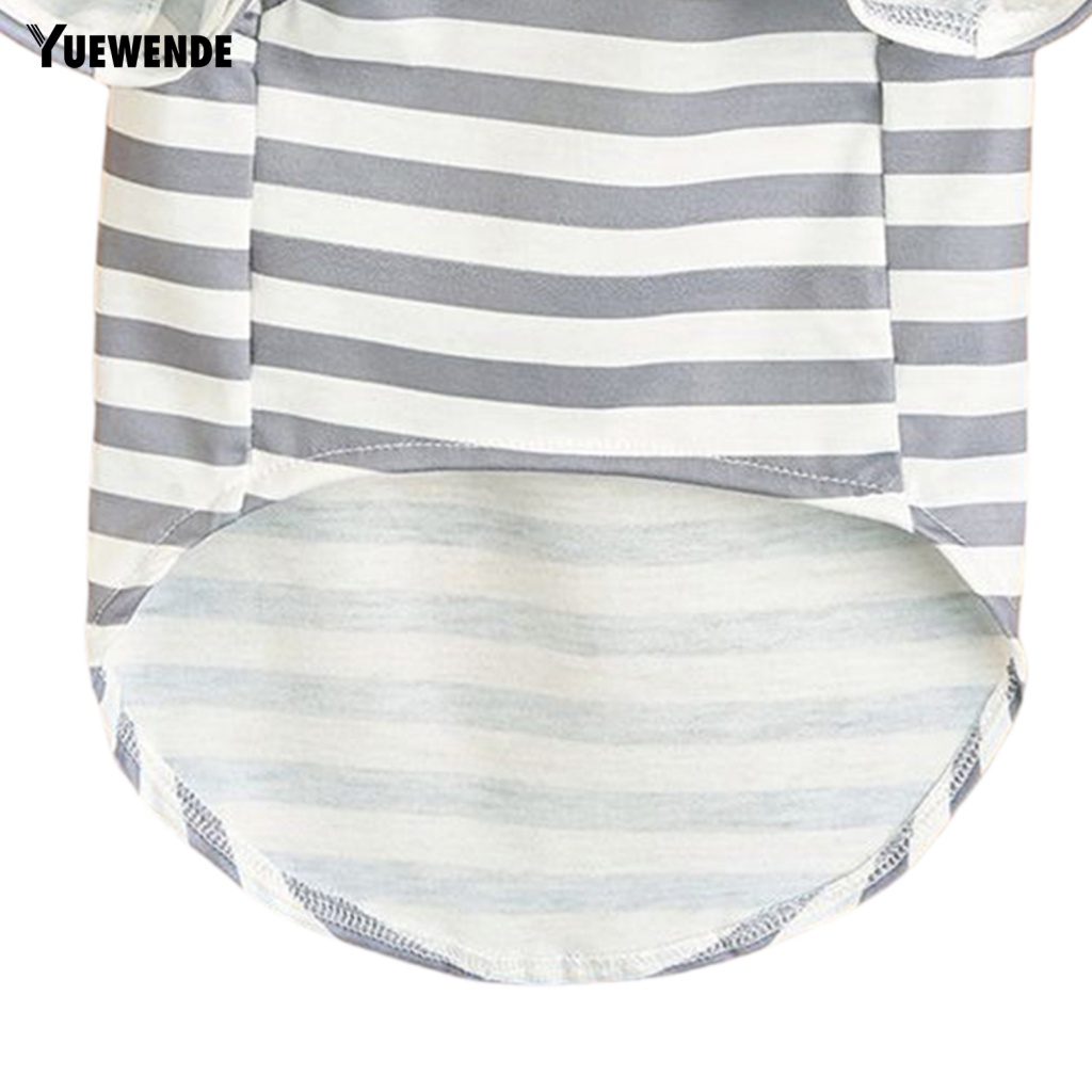 Yue.z Áo Sơ Mi Kẻ Sọc Hai Lớp Có Thể Giặt Được Mặc Hàng Ngày Cho Thú Cưng