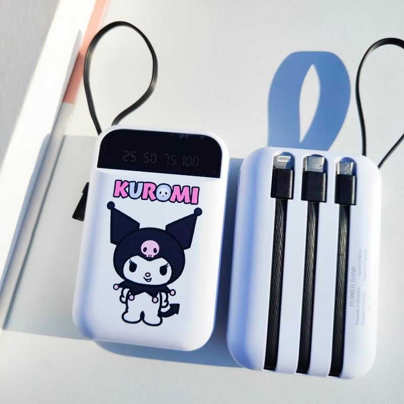 SANRIO Cục Sạc Dự Phòng Mini 20000mAh Họa Tiết Hoạt Hình Dễ Thương
