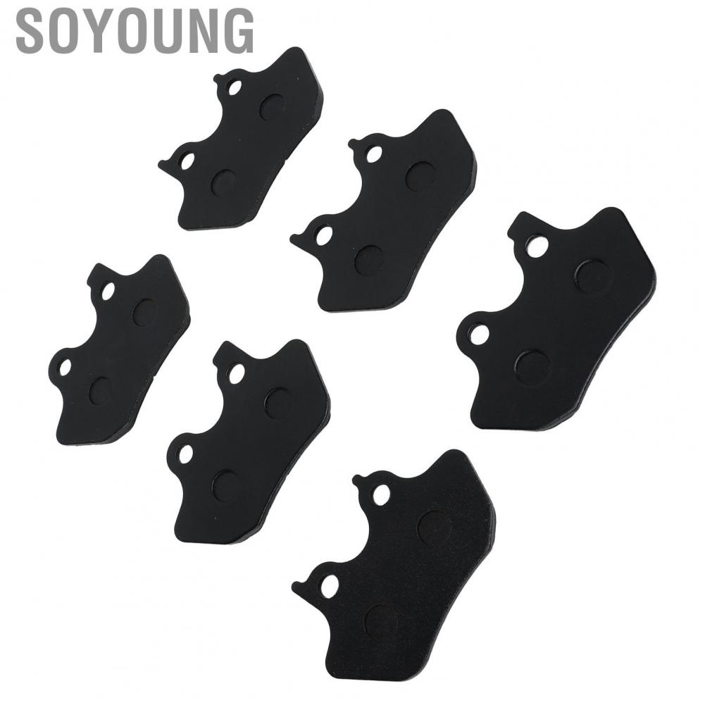 Soyoung Brake Pads  Abrasion Resistance Front Rear FA400 6pcs Metal for Fatboy Firefighter Anniversary