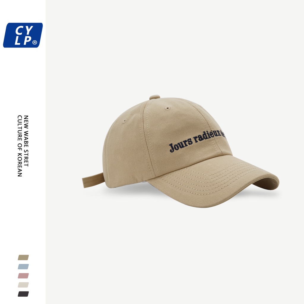 Mũ Lưỡi Trai Thêu Chữ Phong Cách Hàn Quốc Thời Trang Cho Cặp Đôi