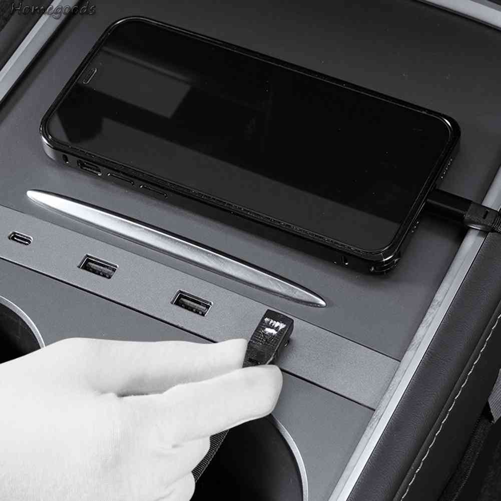 Tẩu Sạc Nhanh Type-C 4 Cổng USB 27W 2023 Cho Tesla Model 3 / Y