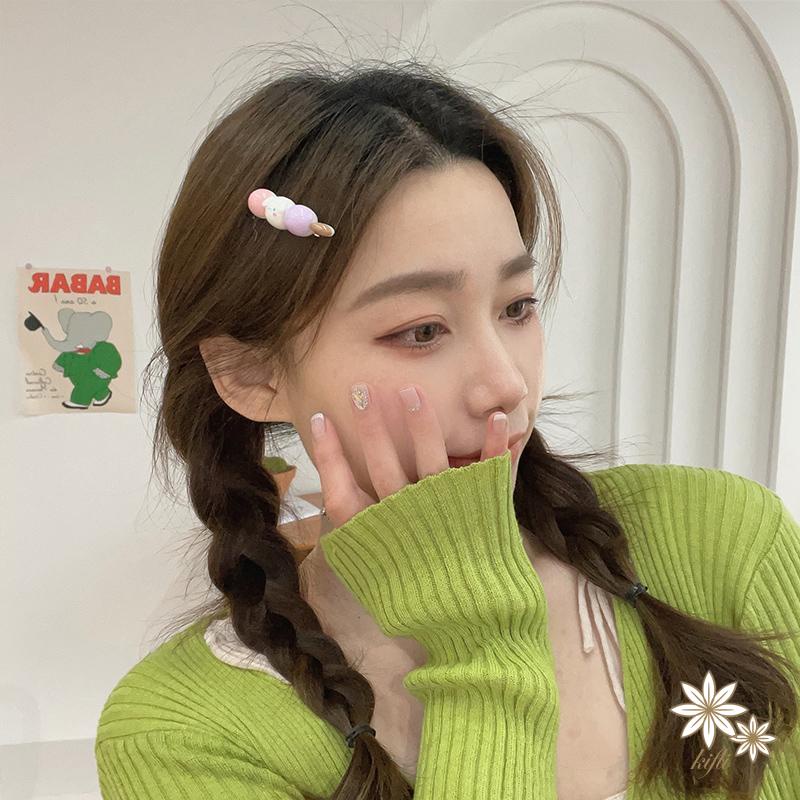 Kẹp Tóc Hình Chú Vịt Sanrio Màu Kẹo Ngọt Đa Năng Dễ Thương Cho Bạn Gái