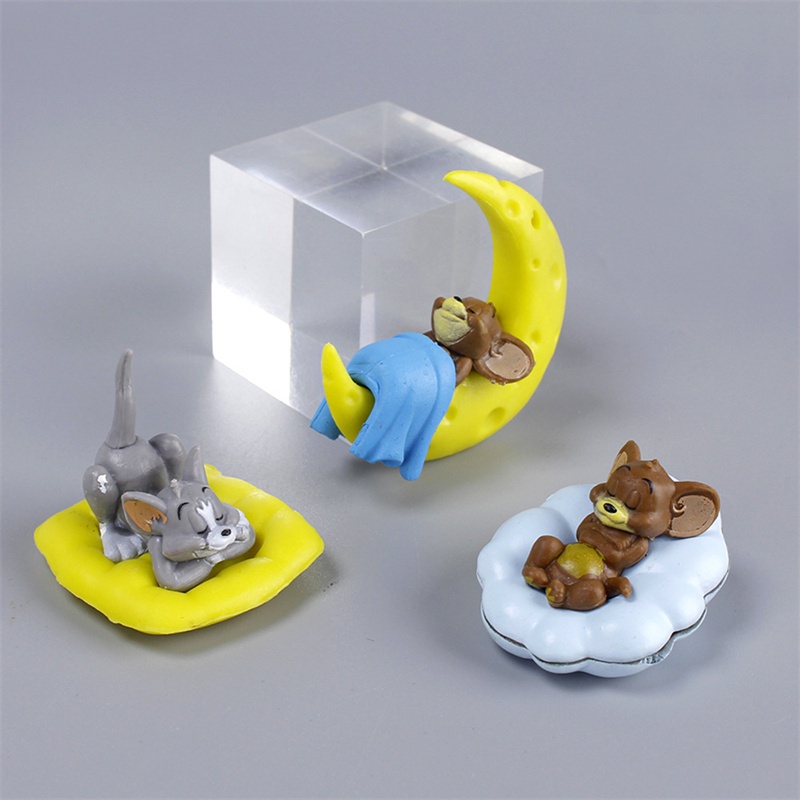 Bộ 5 Mô Hình Búp Bê Tom Và Jerry Đang Ngủ Dễ Thương