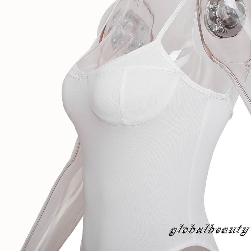 Bộ Áo Liền Quần Không Tay Màu Sắc Đơn Giản Gợi Cảm Cho Nữ