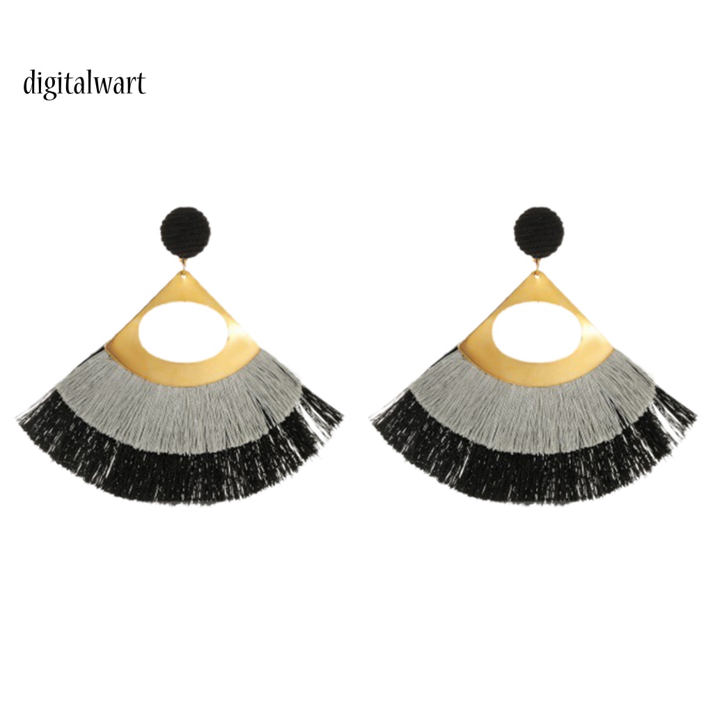 Kỹ Thuật Số| 1 Đôi Bông Tai Tua Rua Dáng Dài Phong Cách Bohemian Thời Trang Cho Nữ