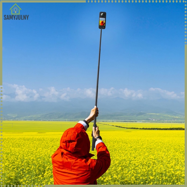 Gậy Tự Sướng Kéo Dài Kèm Dây Đeo Silicon Cho Máy Ảnh One Rs / X3