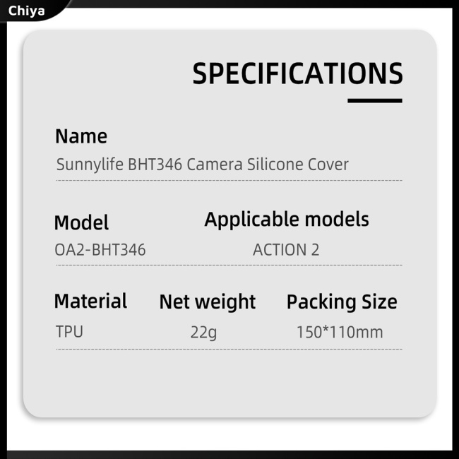 Vỏ Silicon Bảo Vệ Ống Kính Máy Ảnh Cho Sunnylife Action 2