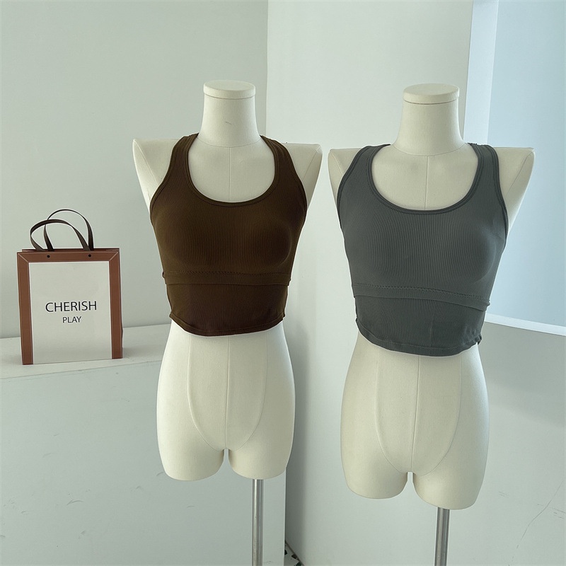 Áo Lót Thể Thao Sát Nách Cổ Chữ U Thoáng Khí Thời Trang Cho Nữ