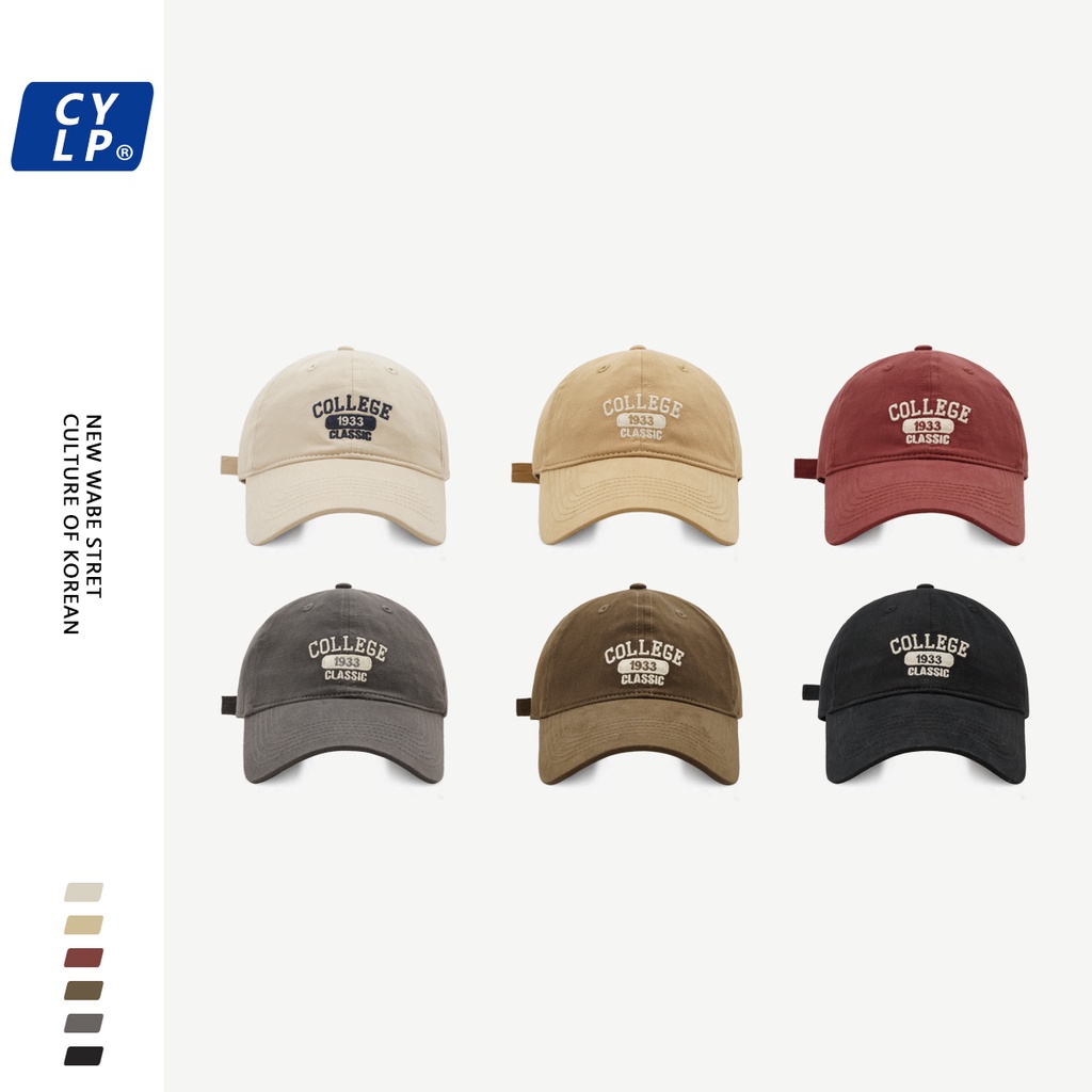 Mũ Lưỡi Trai Thêu Chữ Dongdaemun Phong Cách Đường Phố Hàn Quốc Cá Tính