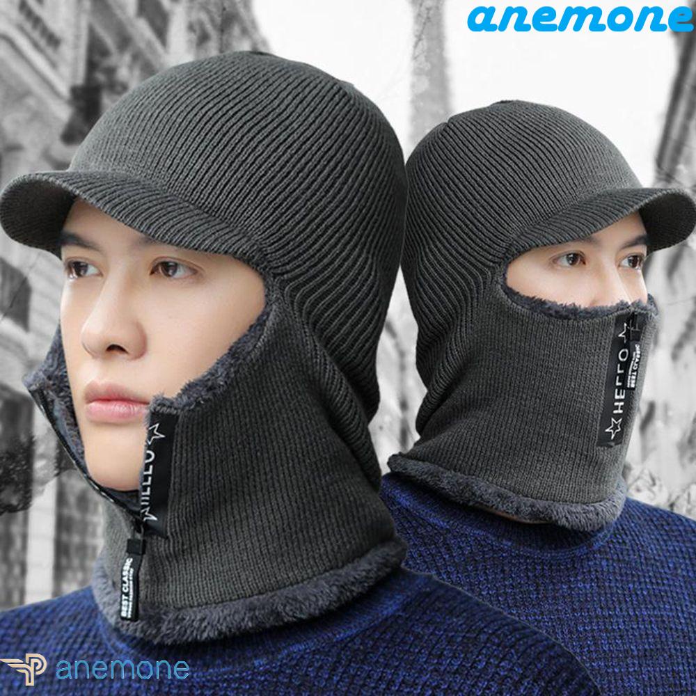 Mũ Trùm Đầu Giữ Ấm Cổ Bằng Vải Bông Dày Dặn Chống Gió Thời Trang