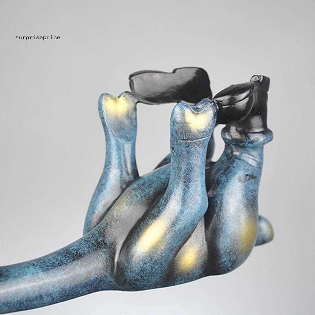 Giá Đỡ Chai Rượu Whisky Bằng Resin Hình Chú Nai Nằm Đang Nằm Độc Đáo Trang Trí Nhà