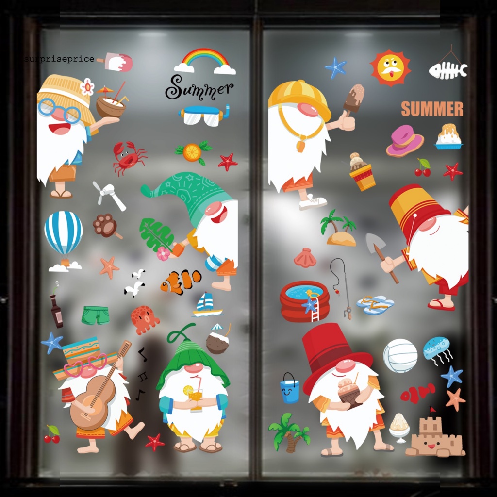 Bộ 9 Miếng Dán Cửa Sổ Bằng PVC Thân Thiện Với Môi Trường Chống Thấm Nước Dùng Trang Trí Nhà Cửa