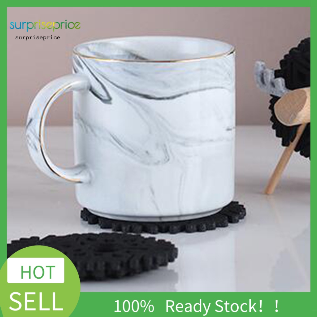 Bộ 12 Đế Lót Ly Dày Cách Nhiệt Hình Tuần Lộc Có Giá Đỡ