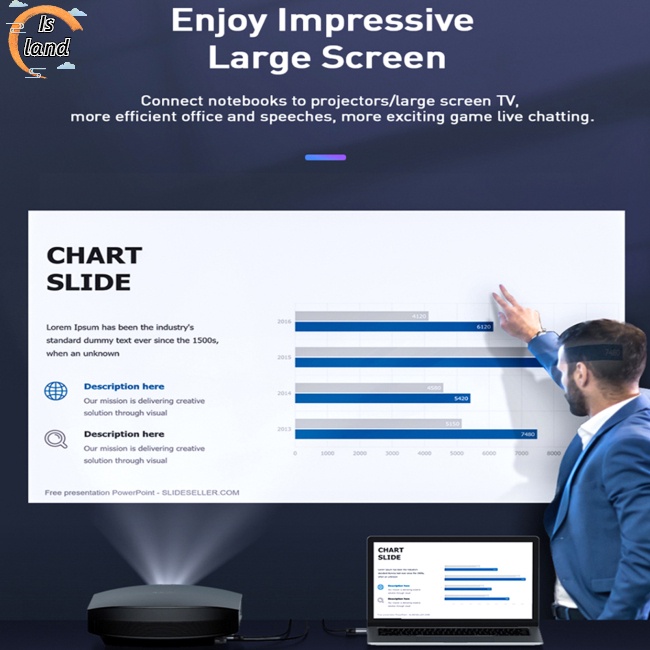 Cáp Chuyển Đổi Hdmi Sang Vga Chuyên Dụng Cho Máy Chiếu / Tv / Máy Tính Od5.0
