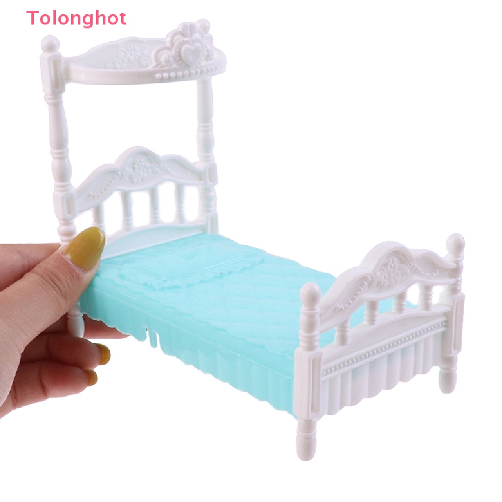 Mô Hình Giường Ngủ Thủ Công Trang Trí Nhà Búp Bê Tỉ Lệ 1: 12