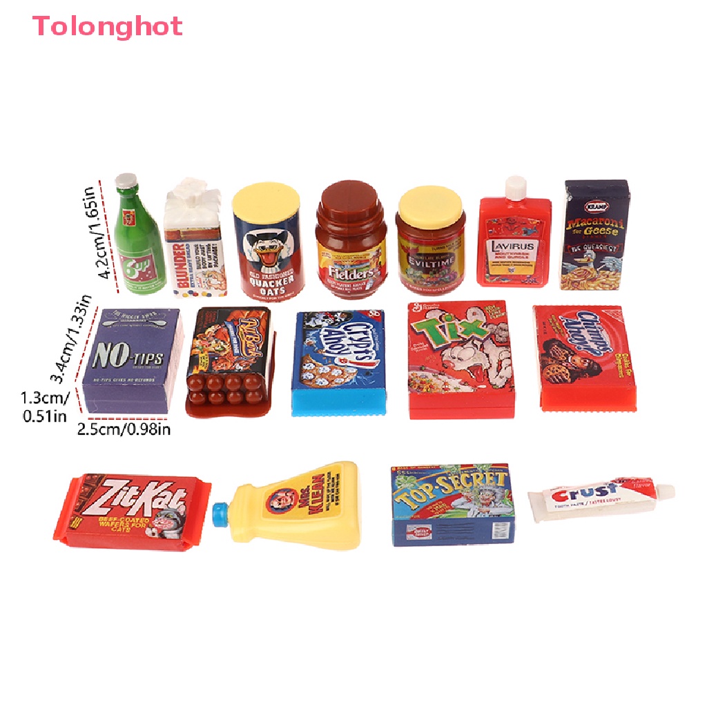 Set 3 Mô Hình Thức Ăn / Nước Uống Trang Trí Nhà Búp Bê