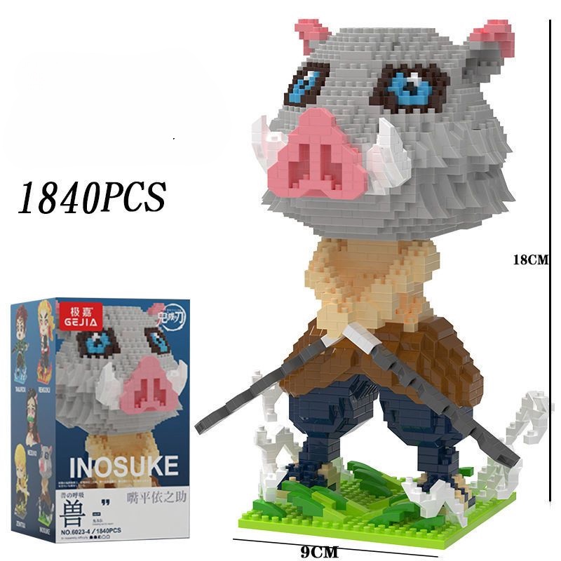 ĐỒ CHƠI LẮP RÁPĐồ Chơi Xếp Hình Nhân Vật Nezuko Trong Demon Slayer lắp ráp