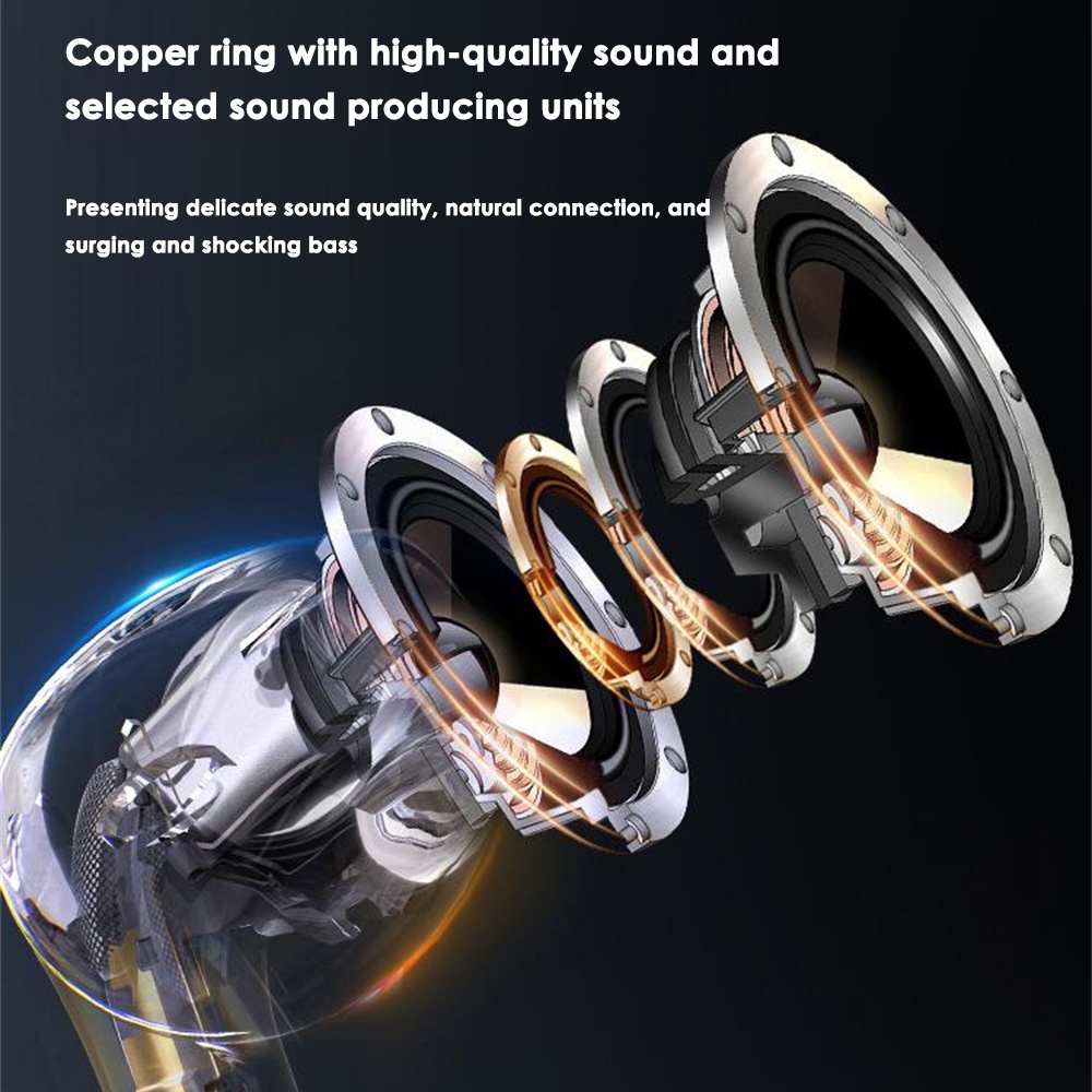 Tai Nghe Có Dây Sẵn Sàng Tai Nghe Nhét Tai Khử Tiếng Ồn Type-C 3.5Mm Siêu Trầm Hifi