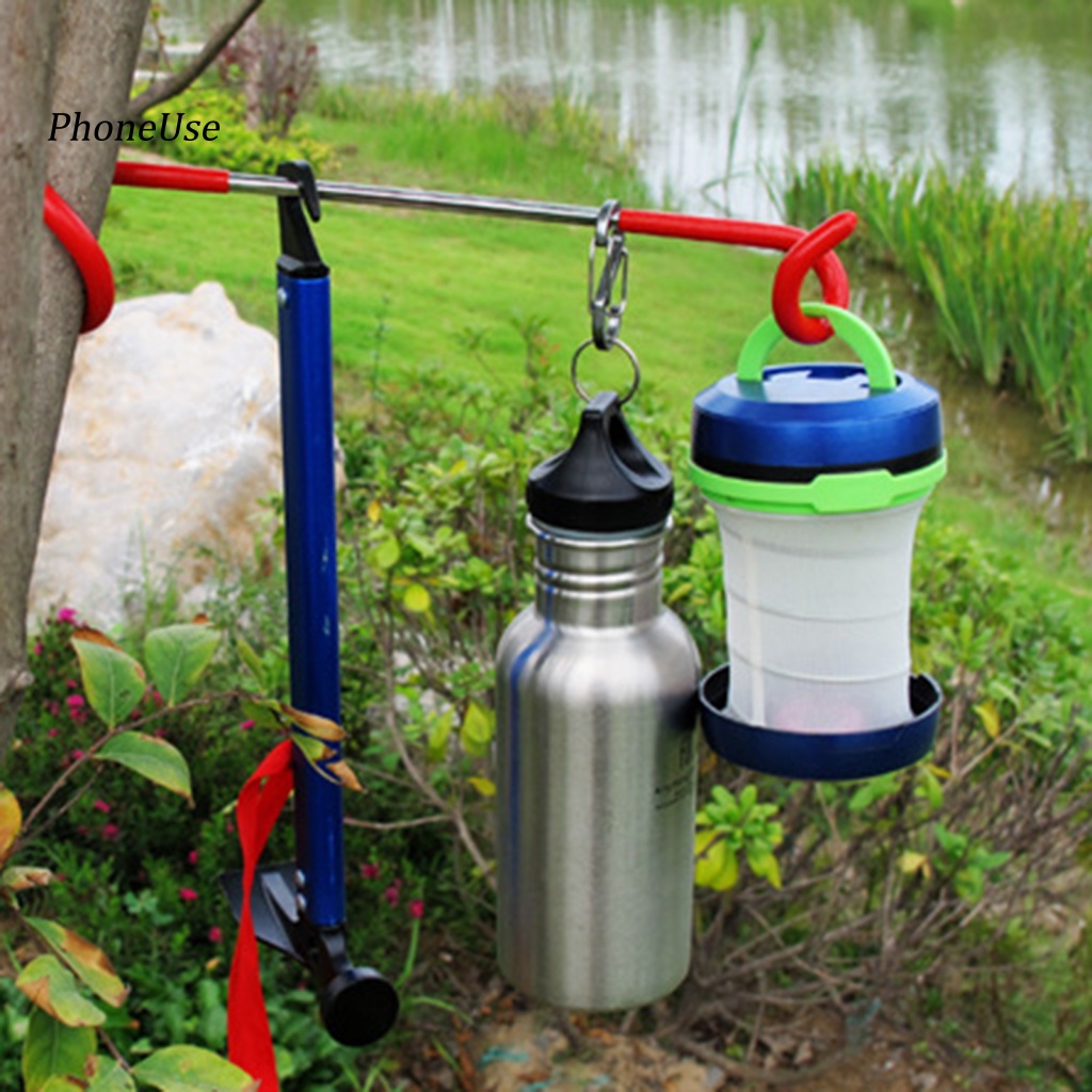 Pu Móc Treo Đồ Bằng Thép Không Gỉ Đa Năng Tiện Dụng Cho Dã Ngoại