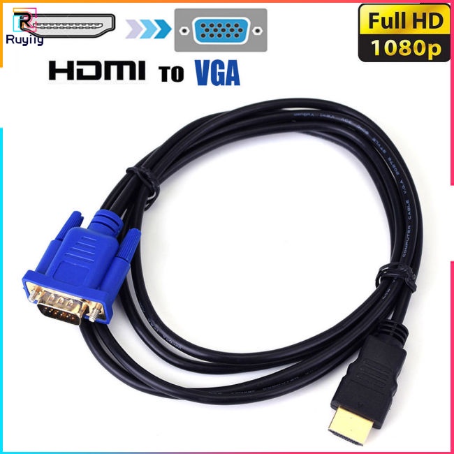 Cáp Chuyển Đổi 1.8M HDMI Sang VGA HD 1080P HDMI Cho PC Laptop