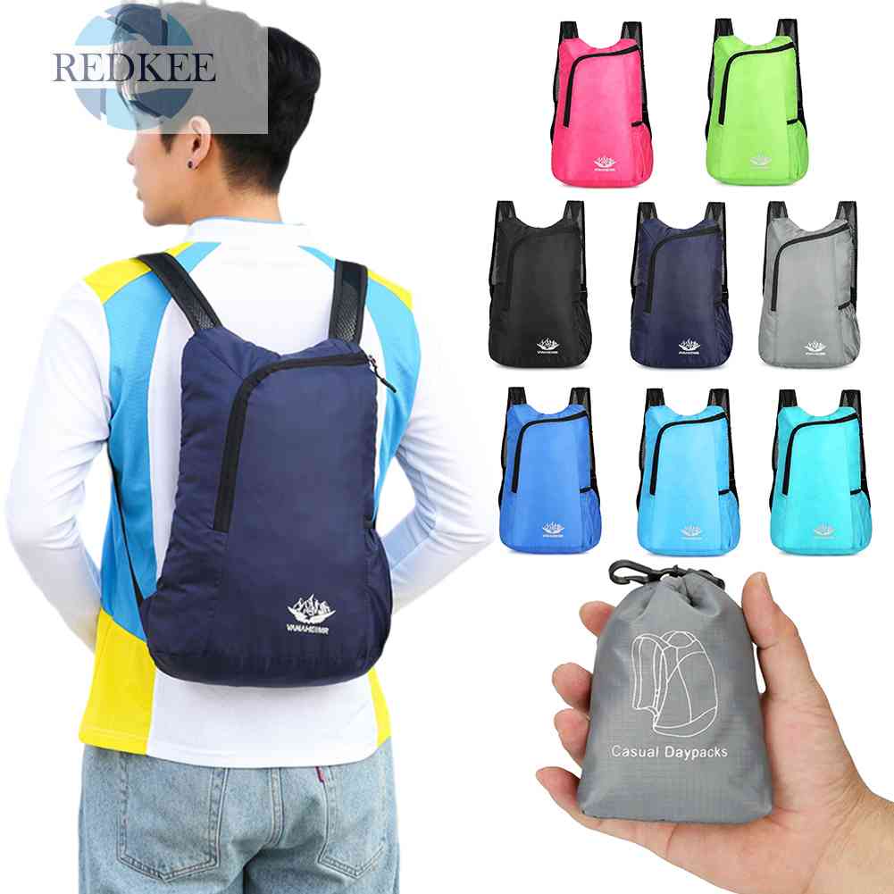 Ba Lô Nylon Sức Chứa Lớn Có Thể Gấp Gọn Tiện Dụng Cho Văn Phòng / Du