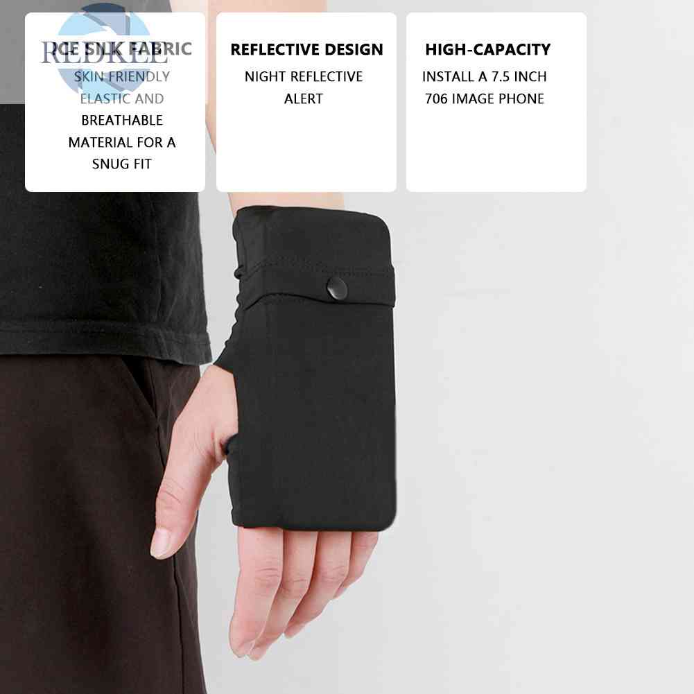 Túi Đựng Điện Thoại Co Giãn Thoáng Khí Chống Trộm Đeo Cánh Tay Khi Chơi Thể Thao Ngoài Trời