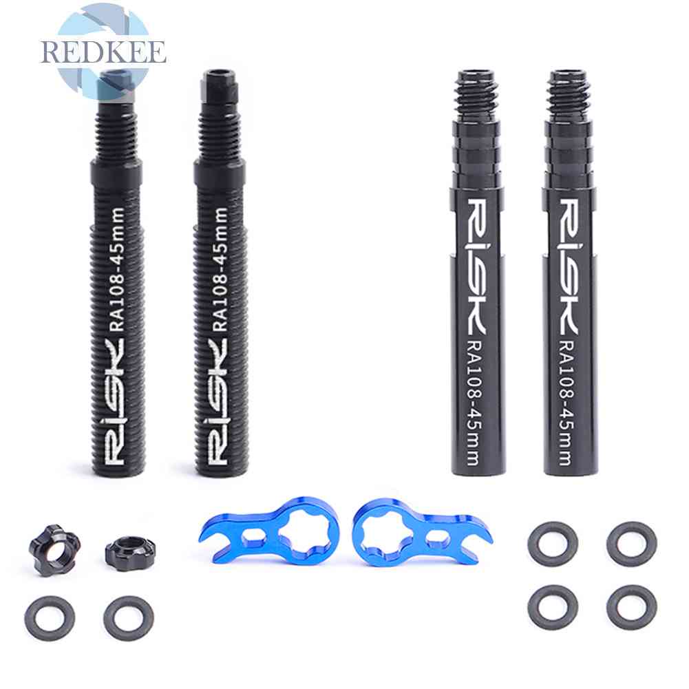 Bộ 2 Ống Nối Dài Van Lốp Xe Đạp 45mm