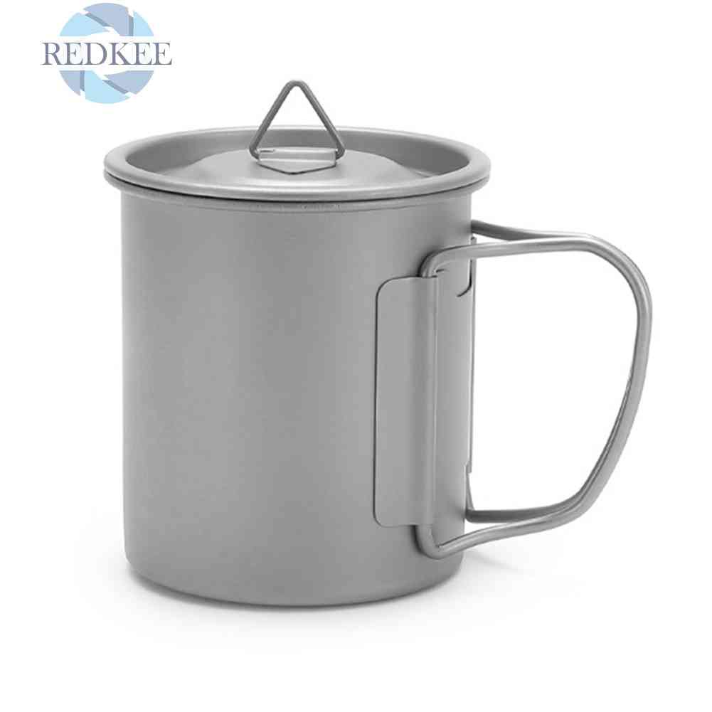 Cốc Uống Nước Bằng Titan Siêu Nhẹ Có Thể Gấp Gọn Tiện Dụng Mang Theo Du Lịch