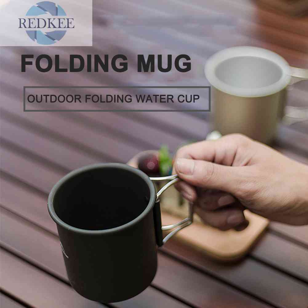 Cốc Uống Nước Bằng Nhôm Dung Tích 300ml Tiện Dụng Mang Theo Du Lịch Leo Núi