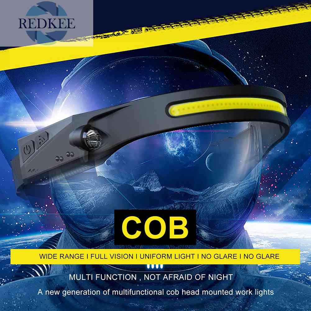 2 Đèn Pha LED COB Cảm Ứng Có Thể Sạc Lại Dùng Làm Việc Ngoài Trời