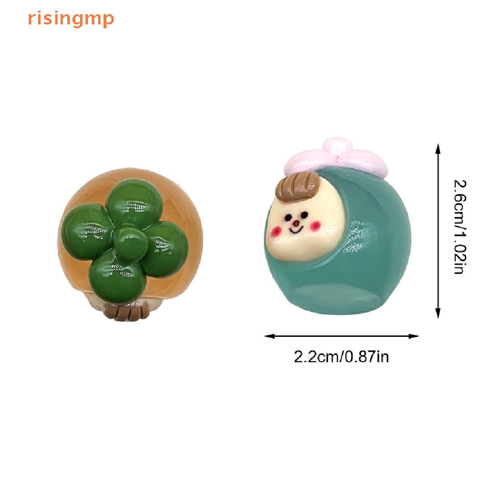 Bộ 2 Đồ trang trí Trái Xoài Hoạt Hình Mini Phát Sáng Dùng Trang Trí Tiểu Cảnh