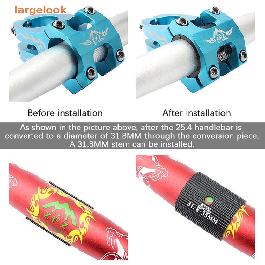 1 Cặp Adapter Chuyển Đổi Tay Lái Xe Đạp Từ 25.4mm Sang 31.8mm 31.8mm Sang 35mm