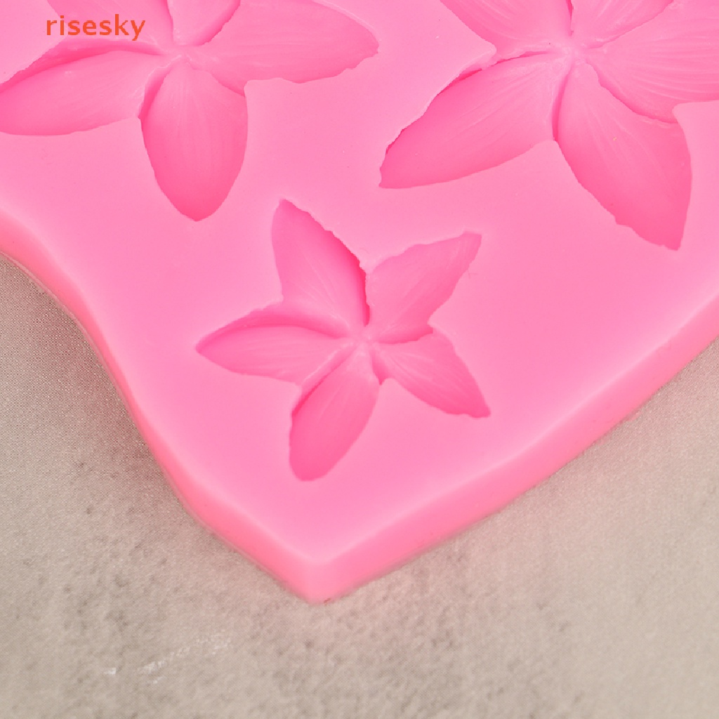1 Khuôn Silicone Tạo Hình Hoa Mận Trang Trí Bánh DIY