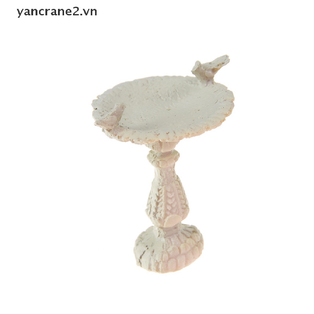 Đài Phun Nước Tắm Chim Bằng Nhựa Resin Tỉ Lệ 1: 12 Trang Trí Nhà Búp Bê / Tiểu Cảnh / Sân Vườn yancrane2.vn