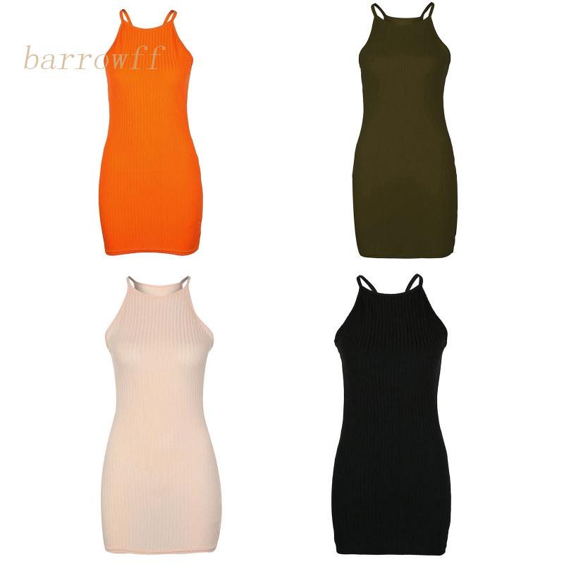 Đầm không tay dáng ôm Cổ Tròn Thiết Kế Ôm Sát Tôn Dáng