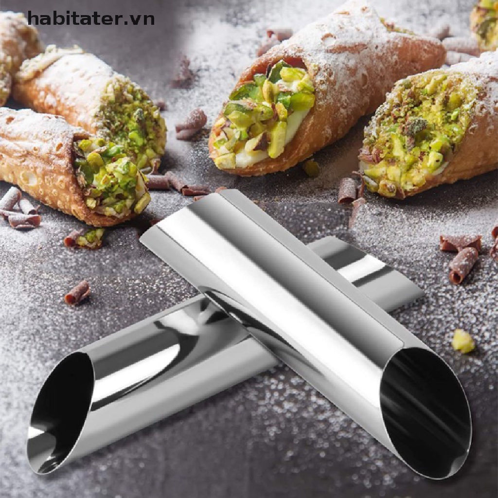 Set 5 Khuôn Làm Bánh Hình Nón Bằng Thép Không Gỉ