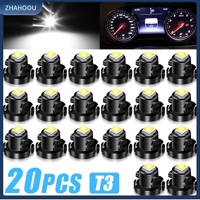 ☃Nhà Cửa☃ Set 20 Bóng Đèn Led T3-8mm Cho Xe Ô Tô